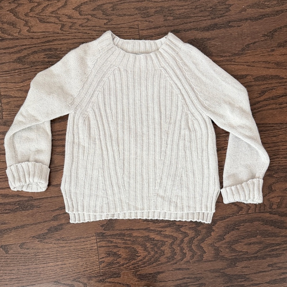 Vince Women's Ribbed Cream Sweater